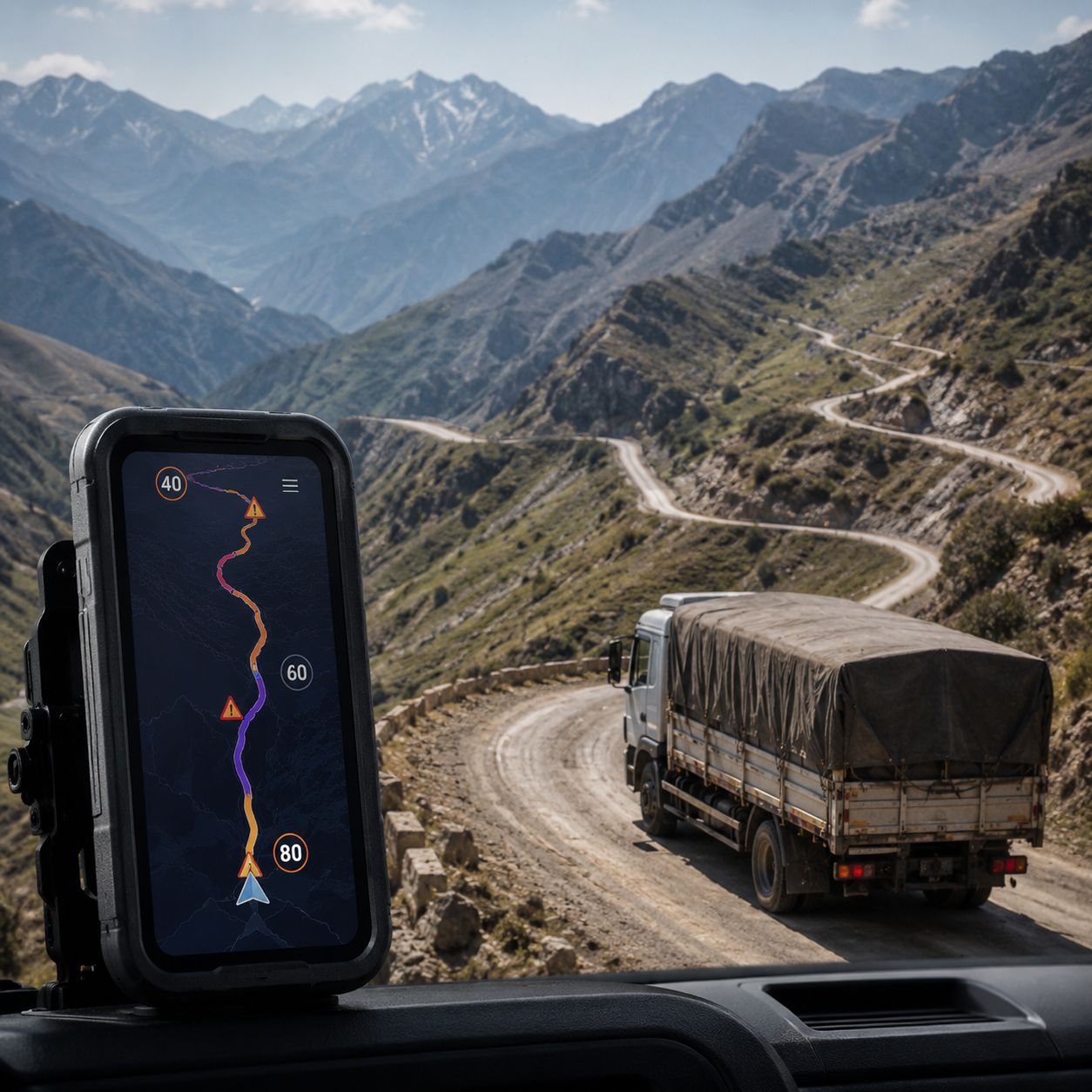 Escena realista de navegación offline con OnNavigate